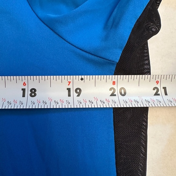 Kjus Dorian Half-Zip Golf Shirt Bright Blue Size 52 Large Lightweight Tiny Logo - Picture 10 of 11